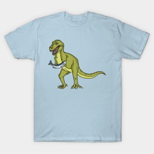 Funny T rex dinosaur illustration T-Shirt